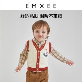 嫚熙宝宝马甲秋冬款男女婴儿针织薄款上衣保暖坎肩外穿潮洋气马夹