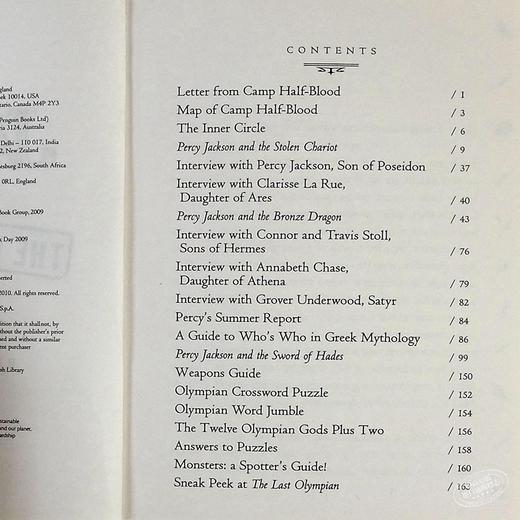 【中商原版】Percy Jackson The Demigod Files 英文原版 Rick Riordan 商品图4