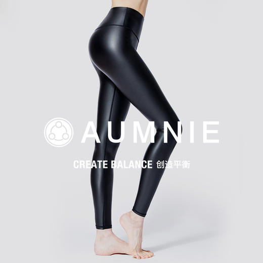新品 | 仿皮高腰无缝加绒长裤 Shine Pants With Fleece 商品图0
