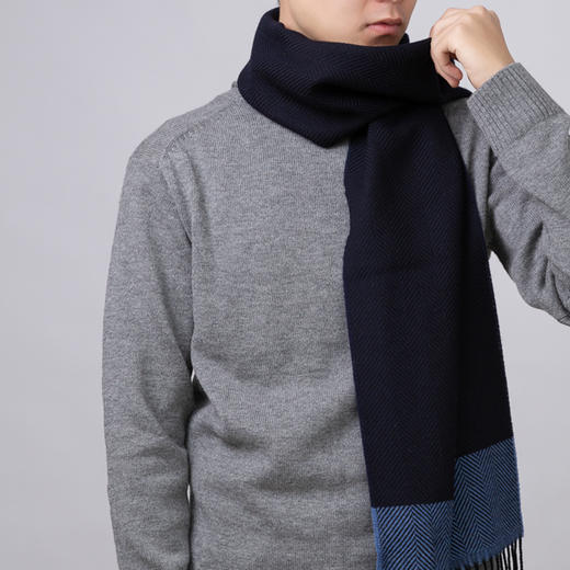 【MA.AL.BI.】意大利原产MA.AL.BI.羊毛围巾男士围巾 商品图1