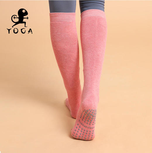 （七十二小时发货）壁虎瑜伽【2110WZ116】加厚防滑中筒瑜伽袜 商品图5