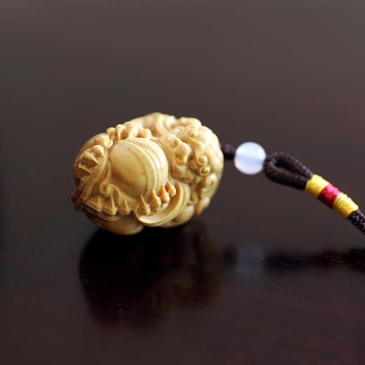 狮子挂件° 黄杨木 商品图2