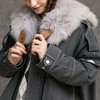 famecoco范可儿狐狸毛领羽绒服保暖白鸭绒外套F218AJ013 商品缩略图4