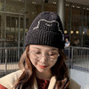 【深层保暖更舒适】帽子女春秋冬天ins潮小熊卡通可爱针织毛线百搭时尚护耳保暖冷帽 商品缩略图1