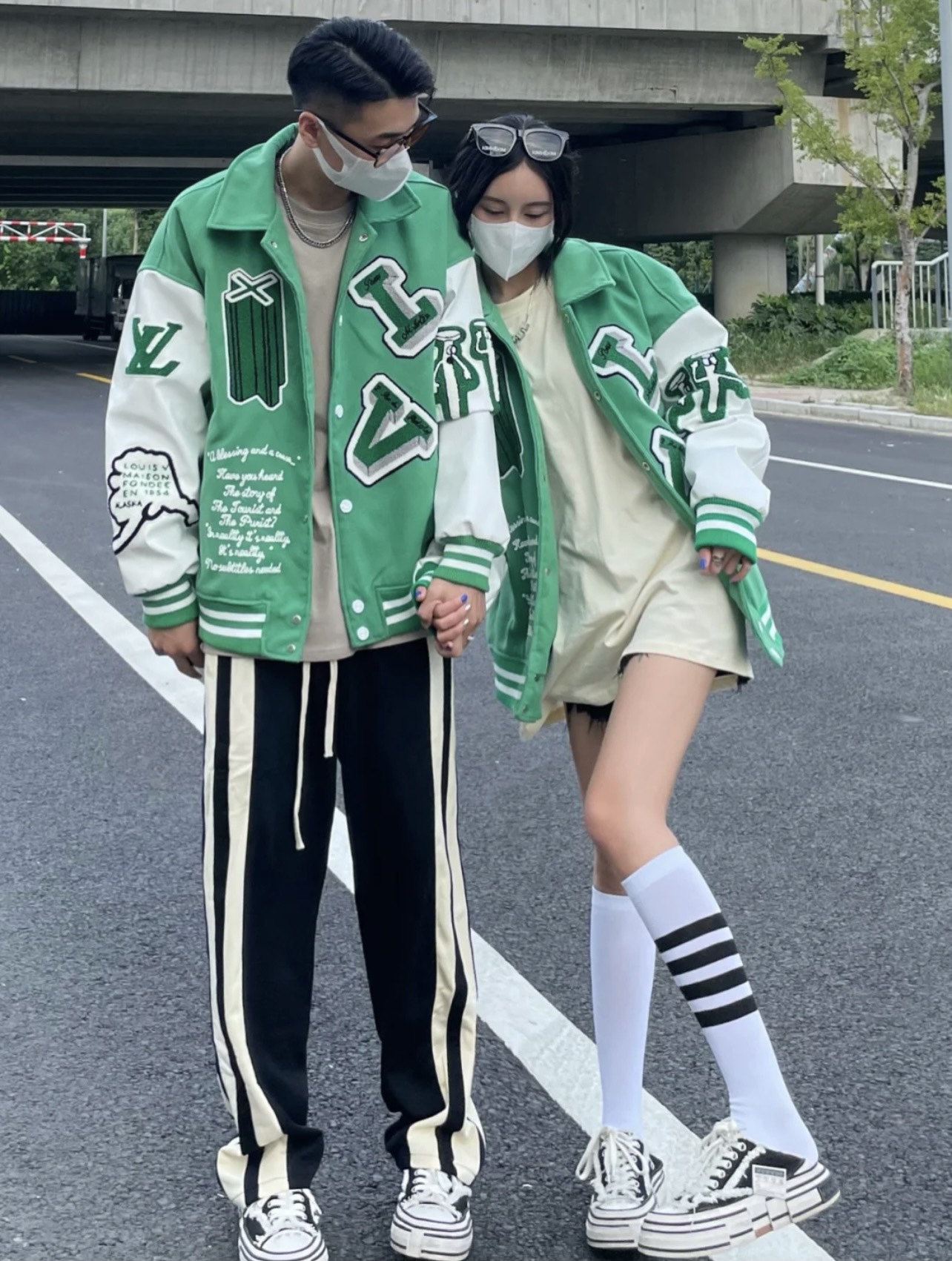 zz 【louis vuitton路易威登 绿野仙踪 欧美时尚潮流风 情侣款 棒球服