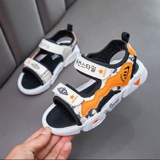 回力warrior儿童凉鞋2020夏季新品男童露趾沙滩鞋女童韩版软底凉 商品图0