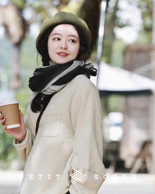 【经典款】PETIT SCHAN小闪 #022 Big Mushroom 大蘑菇 日本超柔软纱线纯羊毛OVERSIZE大贝雷帽 商品图12