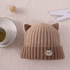 【舒享无感佩戴】新款宝宝秋冬季可爱超萌婴儿帽毛线帽保暖套头帽爱心针织帽子 商品缩略图8