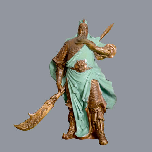 宇达青铜全铜摆件《大义关公》 关公摆件 高1.2米 商品图0