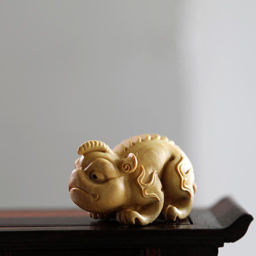 独角兽°黄杨木小摆件 商品图0