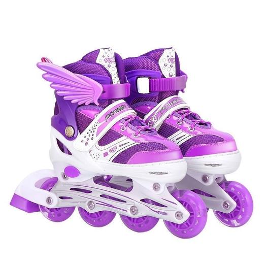 溜冰鞋儿童溜冰鞋女童全闪套装男女儿童滑冰鞋儿童旱冰鞋轮滑鞋 商品图0