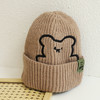【深层保暖更舒适】帽子女春秋冬天ins潮小熊卡通可爱针织毛线百搭时尚护耳保暖冷帽 商品缩略图12