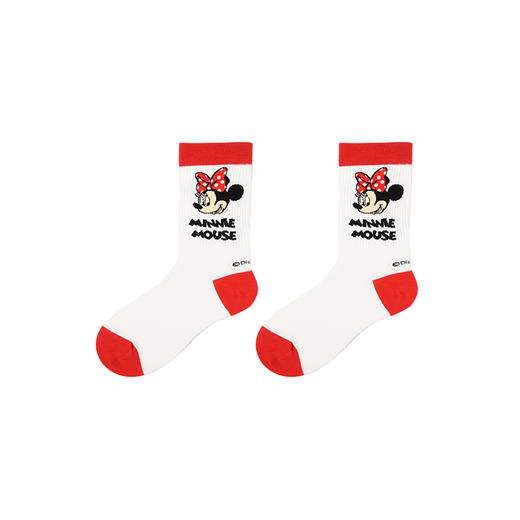 阪织屋短袜女迪士尼系列棉质时尚头跟撞色提花短筒袜 712173064 商品图7