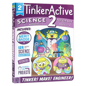 二年级科学练习册 英文原版 TinkerActive Workbooks 2nd Grade Science 小学生英语趣味辅导书图画书 英文版 进口原版书籍