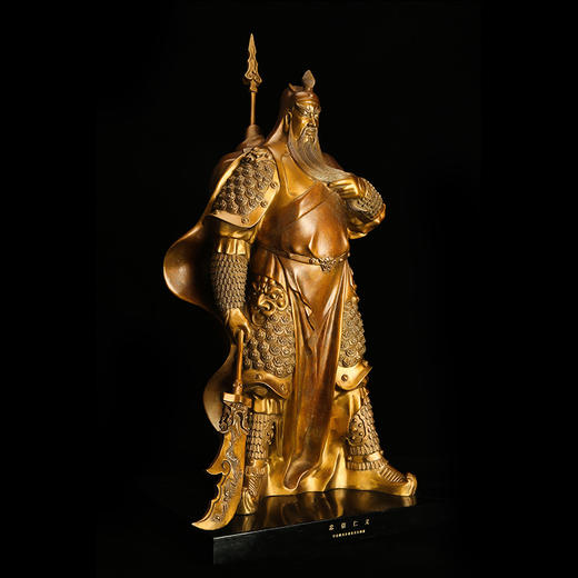 宇达青铜全铜摆件《忠信仁义》铜工艺品 关公礼品 家居装饰摆件 商品图2