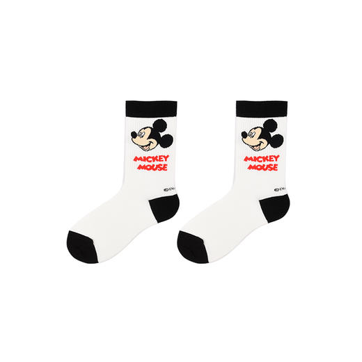 阪织屋短袜女迪士尼系列棉质时尚头跟撞色提花短筒袜 712173064 商品图6