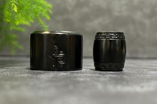 【御珠宫坊】墨玉子料扳指套装 商品图0