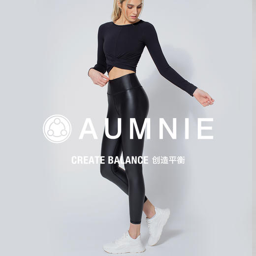 新品 | 仿皮高腰无缝加绒长裤 Shine Pants With Fleece 商品图1