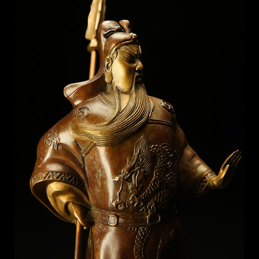 宇达青铜全铜摆件《武圣》铜工艺品 关公礼品  家居装饰摆件 商品图2