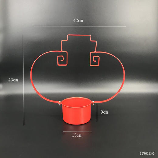 19W018中国风金属插花篮 商品图5