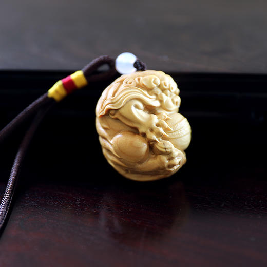 狮子挂件° 黄杨木 商品图4