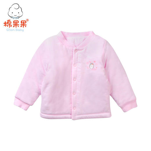 棉果果秋冬季男童女童内衣铺棉对开上衣M401141818608 商品图0