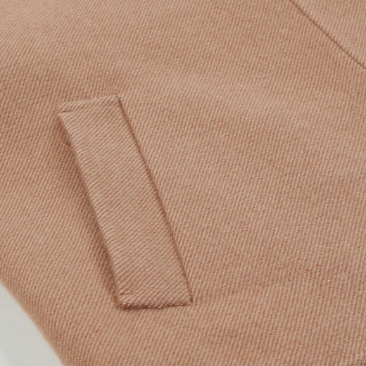 METTE羊绒世家2021年女士羊毛大衣短款直筒宽松毛呢双面呢小外套 商品图7