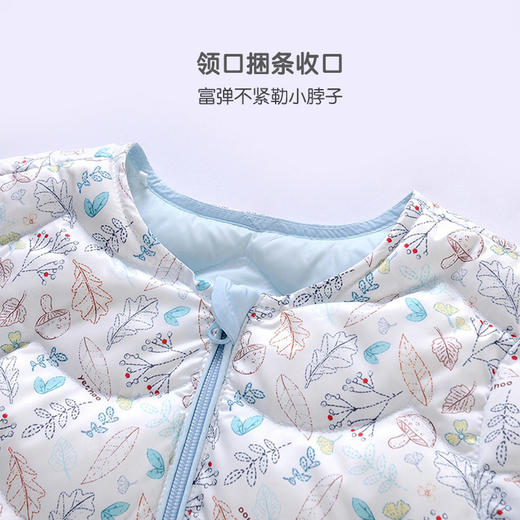 英氏保暖羽绒连体衣婴儿家居鹅绒火山岩防钻绒长蛤冬 YZJAJ41020A 商品图1