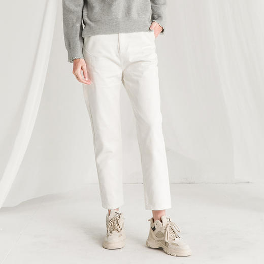 Famecoco范可儿牛仔裤时尚潮ins直筒裤F218GA015 商品图1