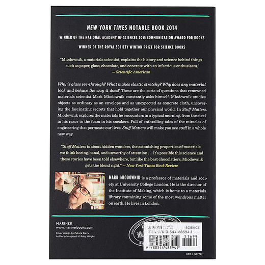 【中商原版】迷人的材料 英文原版 Stuff Matters 10种改变世界的神奇物质 商品图1