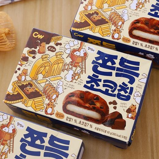 韩国进口零食CW青右巧克力味夹心打糕麻薯糯米糍小吃青佑糕点点心 商品图1