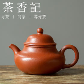 茶香记 紫砂壶 赵庄梨皮朱泥 矮潘壶 传统壶形 敦实圆润  茶壶
