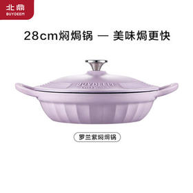 北鼎珐琅锅铸铁锅焖焗锅海鲜锅28cm（罗兰紫）