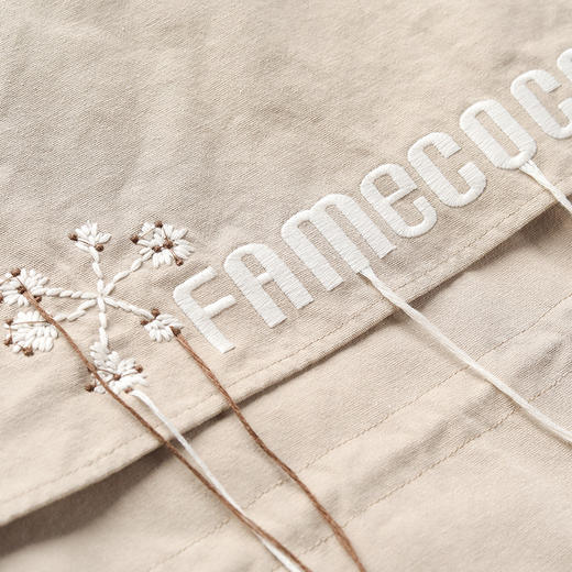 famecoco范可儿长款连帽羽绒服保暖派克服外套F218AH009 商品图4