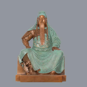 宇达青铜全铜摆件《义贯四海》关公礼品 摆件 作者：欧阳宁明