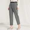 Famecoco范可儿灰色毛呢裤冬季羊毛直筒裤F218GA001 商品缩略图1