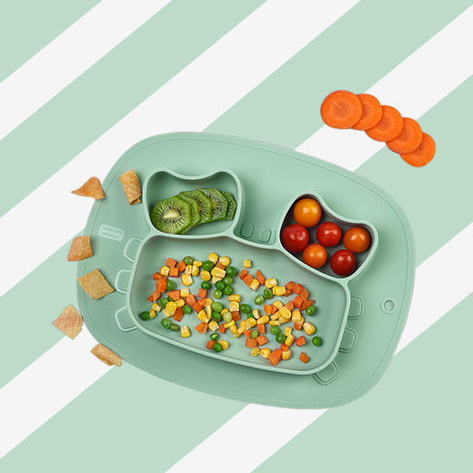 babycare硅胶分格餐盘-布拉诺螃蟹 商品图1