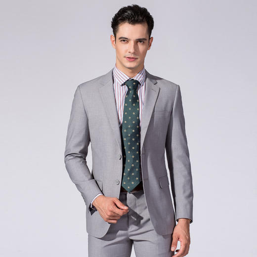 【人气爆款】西装男外套秋装时尚修身商务休闲通勤小西装单西服男 商品图12