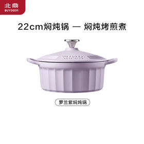 北鼎珐琅锅铸铁锅炖锅汤锅22cm（罗兰紫）