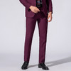 罗蒙西裤男秋装修身款纯色简约商务通勤上班职业男长裤子 商品缩略图5