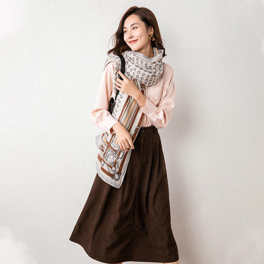 灯芯绒复古半身裙 商品图4