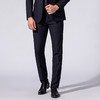 罗蒙西裤男秋装修身款纯色简约商务通勤上班职业男长裤子 商品缩略图8