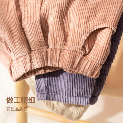 fx-常青藤-咕噜日记加绒款灯芯绒裤DZK004 商品图4