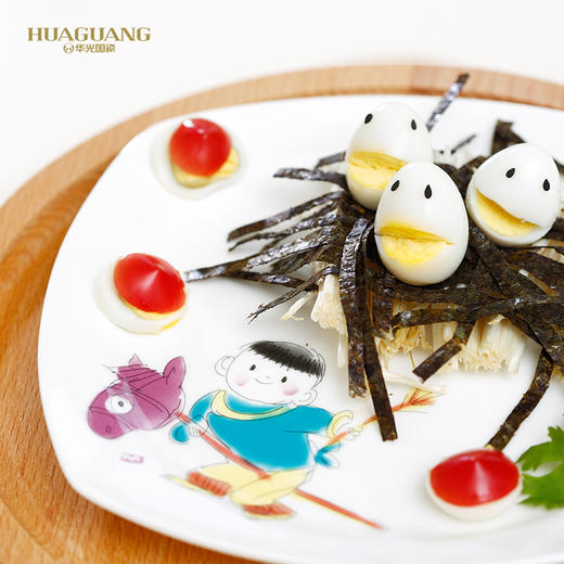 华光陶瓷 缪印堂儿童餐具 抗菌瓷骨瓷餐具套装 卡通宝宝餐具 商品图4