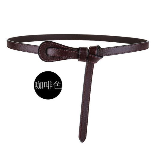 皮带女真皮ins风时尚装饰西装大衣配裙子毛衣收腰打结纯牛皮腰带 商品图7