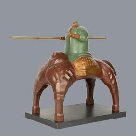 宇达青铜全铜摆件《关公（骑马像）》铜工艺品 关公摆件 作者：王敬东