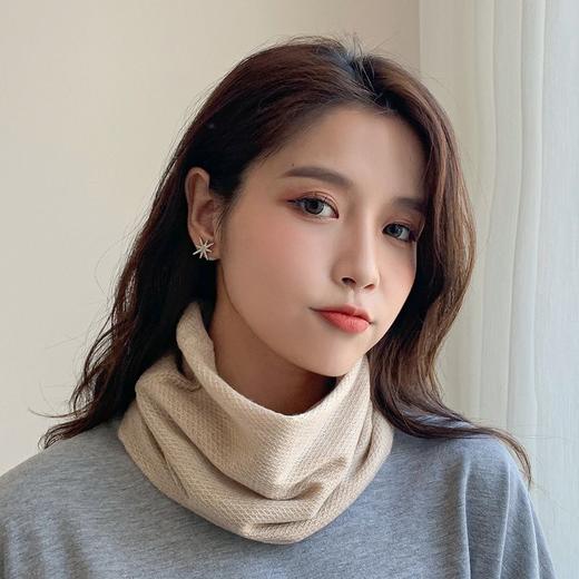 围脖女秋冬季韩版百变挂耳面罩保暖护颈脖套百搭围巾加厚防风口罩 商品图3