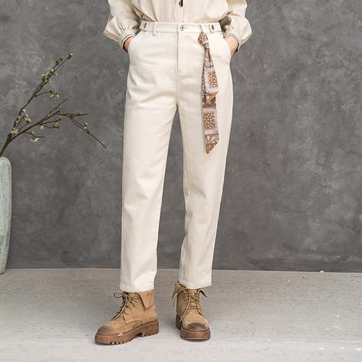 Famecoco范可儿牛仔裤时尚潮ins直筒裤F218GA015 商品图3