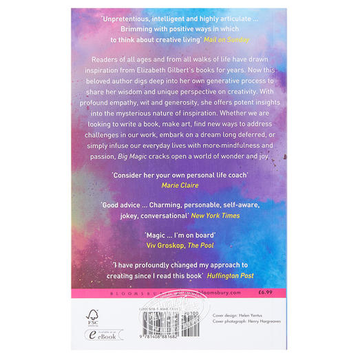 【中商原版】去当你想当的任何人吧 Big Magic 英文原版 Elizabeth Gilbert 商品图1