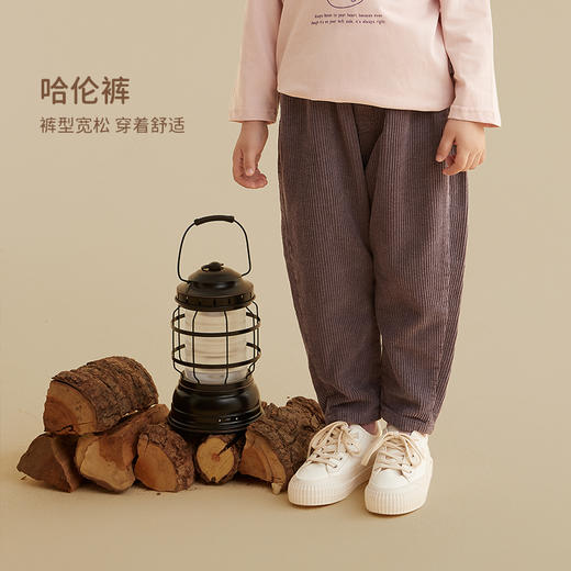 fx-常青藤-咕噜日记加绒款灯芯绒裤DZK004 商品图1